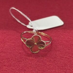💞💍18K Real Gold  Clover Ring💍💞